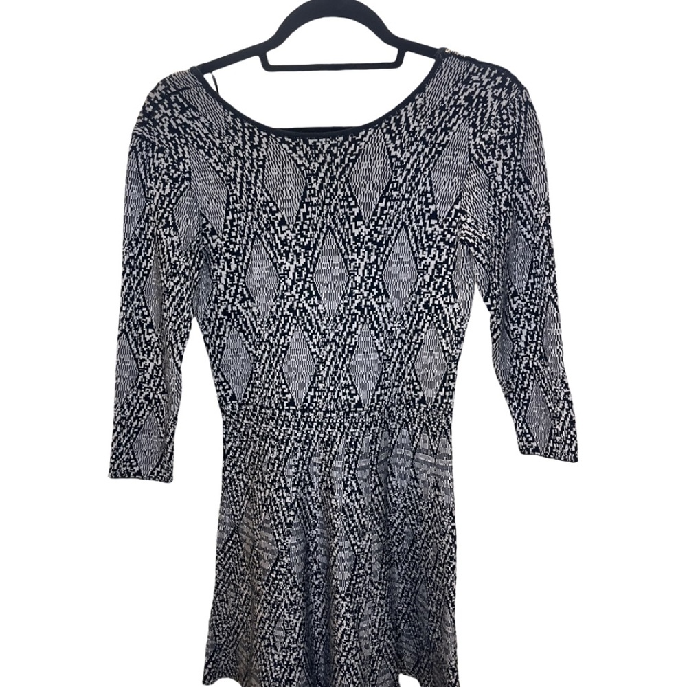 Zara Brand Jacquard Dress with low scooped back. 😏